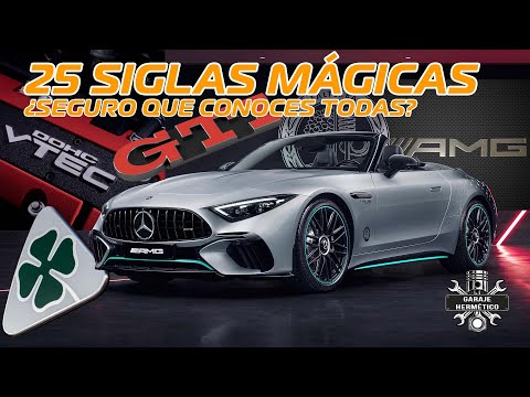 ¡Los coches y las 25 SIGLAS MÁGICAS! ¿Seguro que conoces todas?
