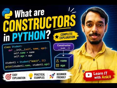 🐍 Python Constructors Explained Simply __init__ Method With Examples Python Tutorial 30