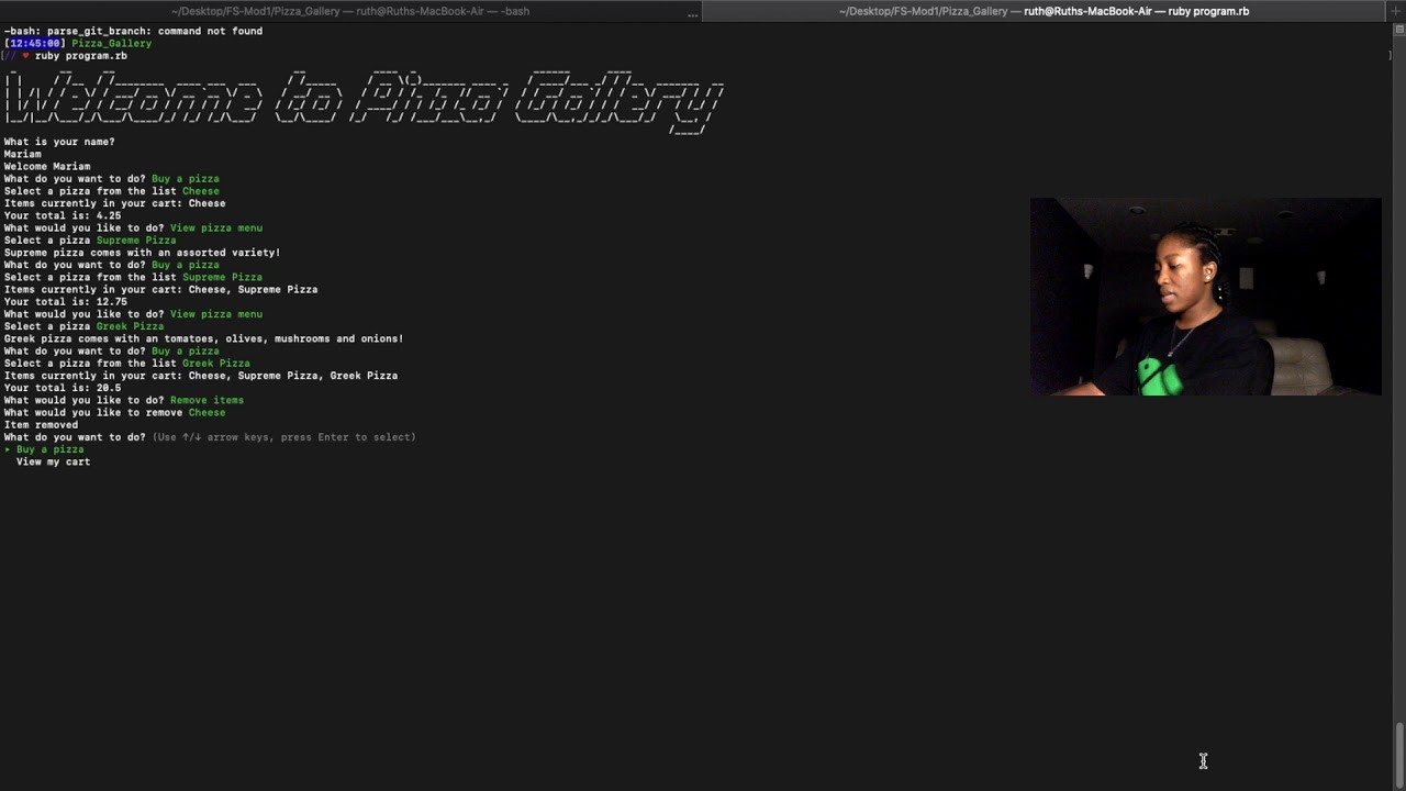 Flatiron School Mod 1 CLI Project - Pizza Gallery