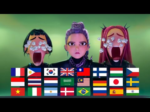 Zoey and Mira Get Caught SIMPING in 36 Languages | K-POP DEMON HUNTERS