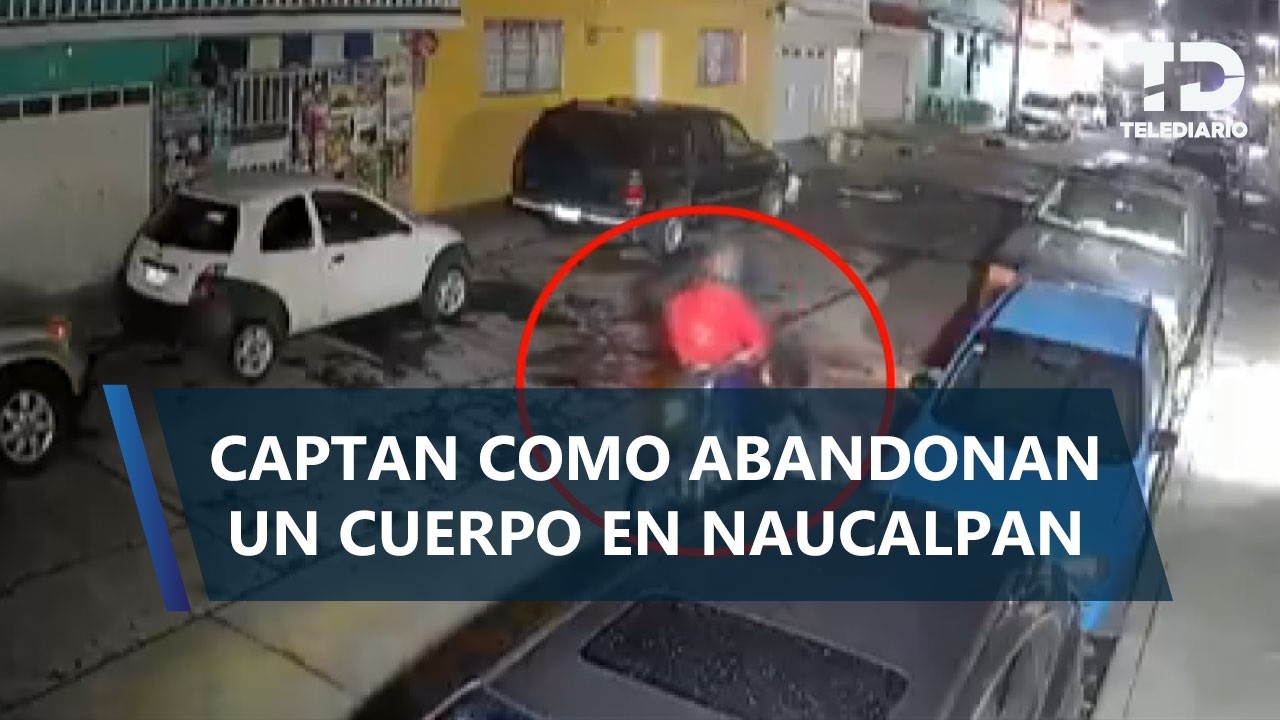 Captan a motociclistas abandonando cuerpo nuevamente en calles de Naucalpan