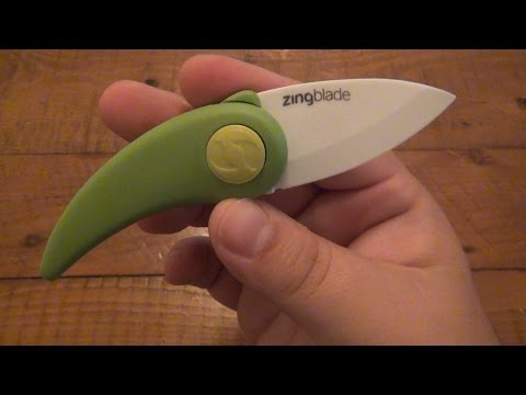 Knife Review : "Zing Blade" (Folding Ceramic Kitchen Knife)  @ $10