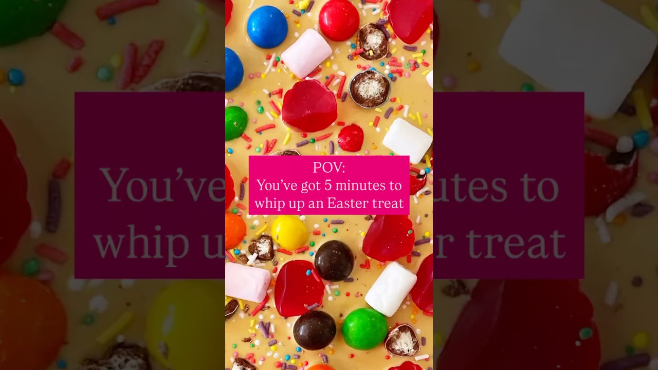 Let’s make Easter Caramilk Bark #easter2025  #easter  #eastereggs  #easterchocolate