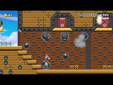Super Mario Maker Giant Rocky Wrench's Spikey Airship