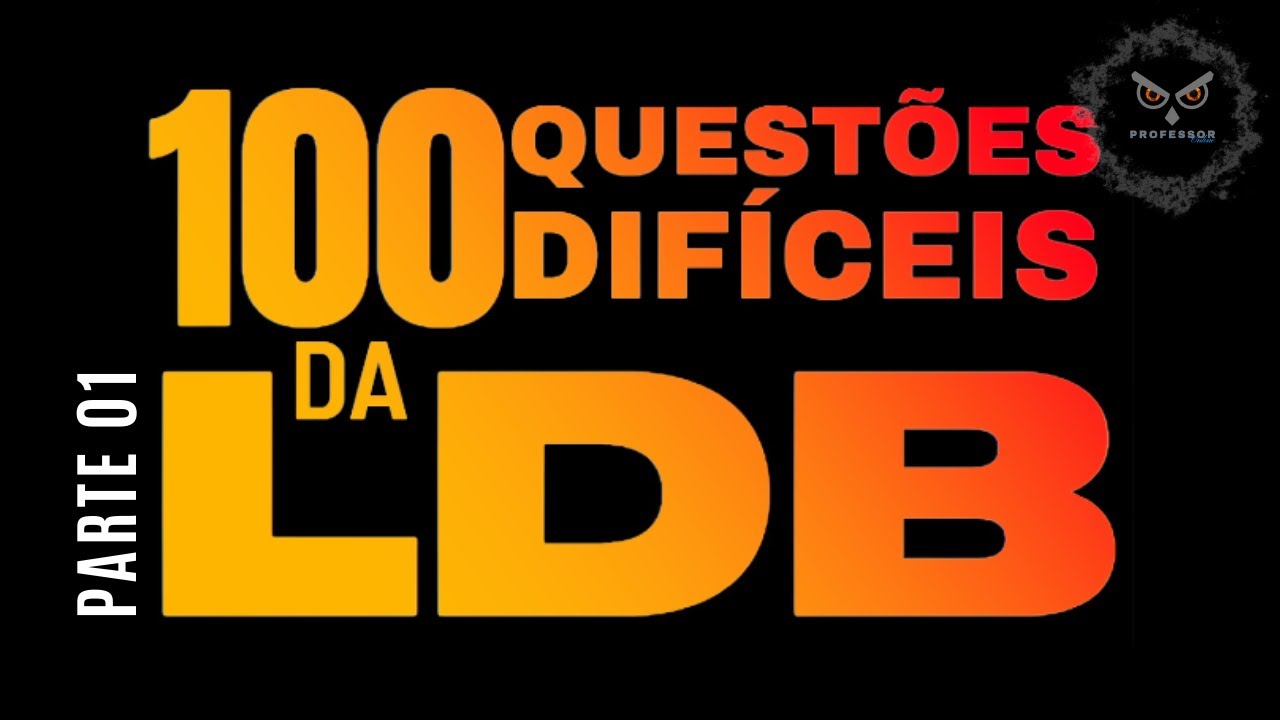 🔴LDB ATUALIZADA 2024 [AULA 01] Simulado da LDB |  Concurso Professor #ldb