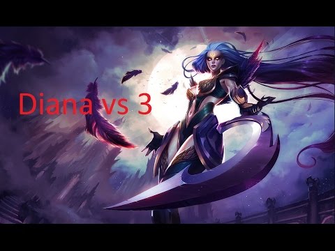 League of legends LeoAce Diana vs 3