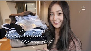 BrandyMelville unboxing try on haul fashion shopping clothes NewYear 2021what i got for Christmas