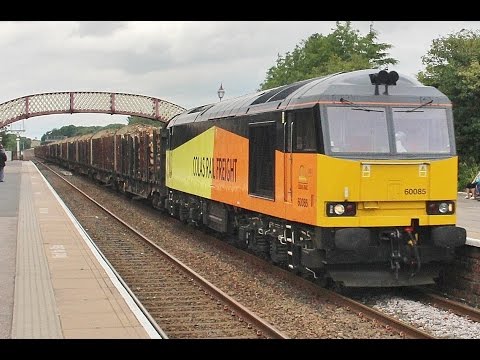 Colas Class 60 No 60085 at Appleby - 6J37 Carlisle Yard to Chirk Logs - 20th August 2015