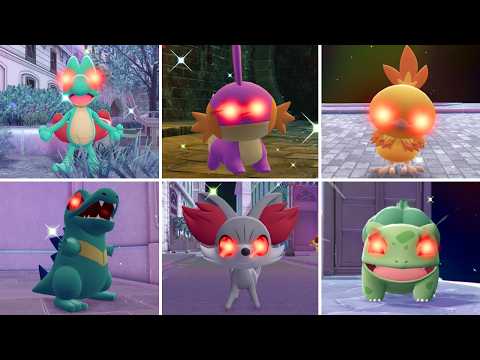 Catching EVERY Shiny Alpha Starter Pokemon: The Movie