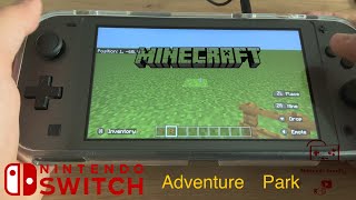 Minecraft Nintendo Switch lite building Adventure Park! gameplay 4k