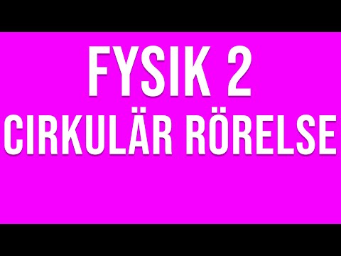 Fysik 2 - Cirkulär rörelse