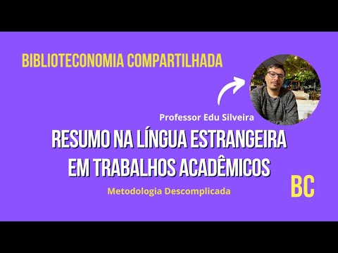 Resumo na Língua Estrangeira: direto ao ponto