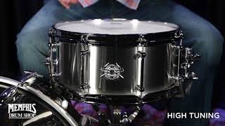 Video thumbnail for Dunnett Classic 14x6.5 Stainless Steel Snare Drum by Memphis Drum Shop