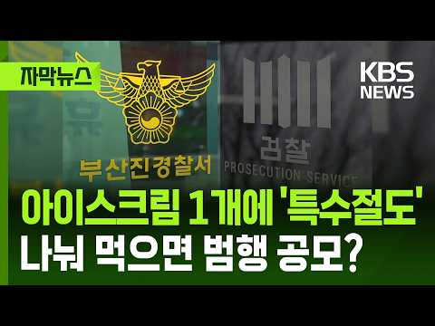 [자막뉴스] 아이스크림 1개에 '특수절도'…나눠 먹으면 범행 공모? / KBS 2026.09.17.