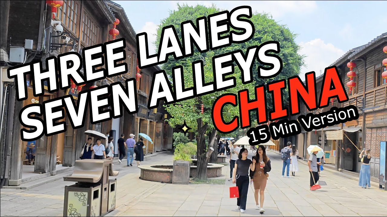 Immersive street-level walking tour through Fuzhou Three Lanes, China, showcasing authentic urban landscapes, local architecture, and the vibrant atmosphere of the city's neighborhoods