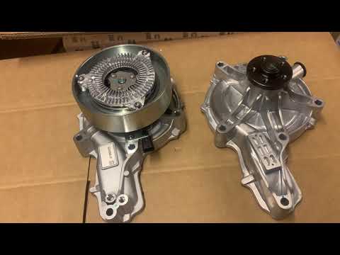 Water pump for Volvo D13 engine new and old model compare