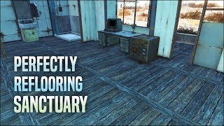 Perfectly Reflooring Sanctuary 🏡 Fallout 4 No Mods Shop Class
