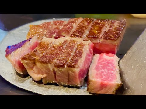 11 Times Champion Beef in Japan - IWATE A5 WAGYU Steak - Teppanyaki in Shibuya Tokyo Japan