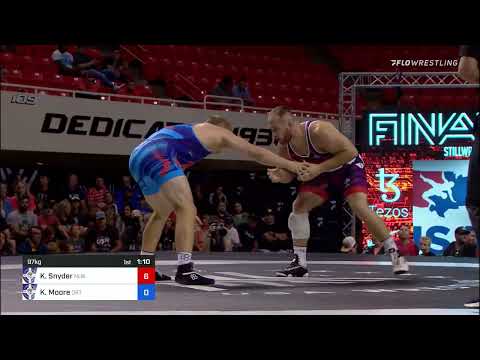 97 Kg Round 1 - Kyle Snyder, Nittany Lion Wrestling Club / TMWC Vs Kollin Moore, Ohio RTC  -  TMWC