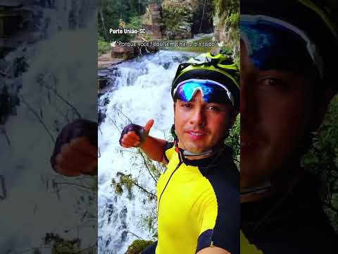 Porto União, Santa Catarina. Cachoeira do Legru. #portouniao #santacatarinabrasil #cachoeira #pedal 
