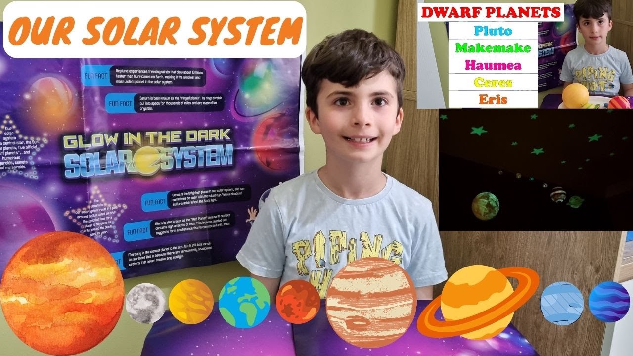 Watch video OUR SOLAR SYSTEM / Solar System Project For Kids / Glow In The Dark Planets and Stars Set / Planets🌏 Now OUR SOLAR SYSTEM / Solar System Project For Kids / Glow In The Dark Planets and Stars Set / Planets🌏