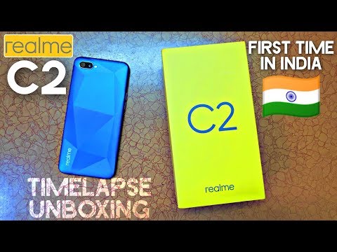 Realme C2 : Timelapse Unboxing of Retail Unit | First Time in India | Hindi Video