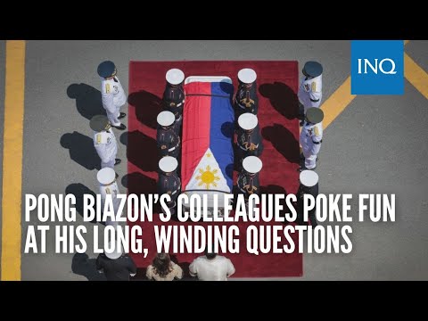 ‘Ayaw umuwi?’ Pong Biazon’s colleagues poke fun at his long, winding questions
