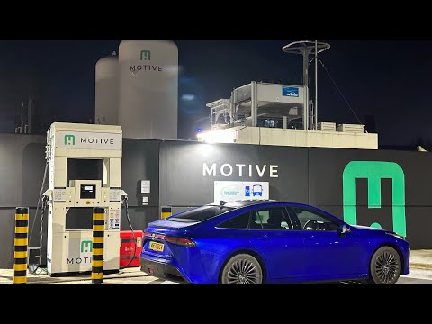 Refuelling a 2021 Toyota Mirai in the UK