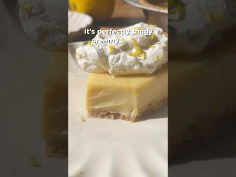 Lemon pie with graham cracker crust episode 4 of lemon series #recipe #lemondessert