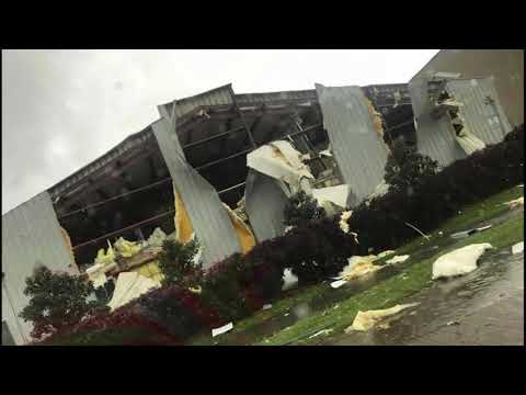 Monroe, Louisiana tornado damage from Easter Sunday