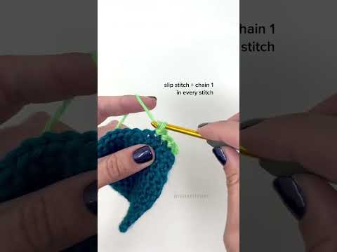 Let's Crocheting a Simple Zig Zag Border #crochet #crocheting