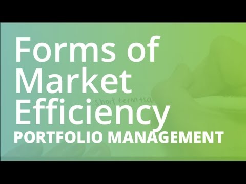 Forms of Market Efficiency | Portfolio Management (FINC201)