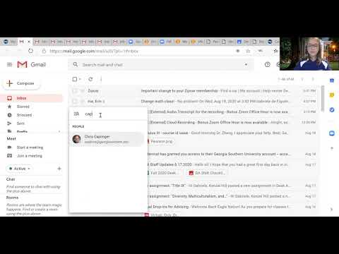 Chat and video call through gmail account.