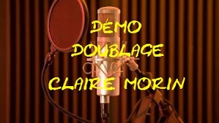 démo doublage claire morin video