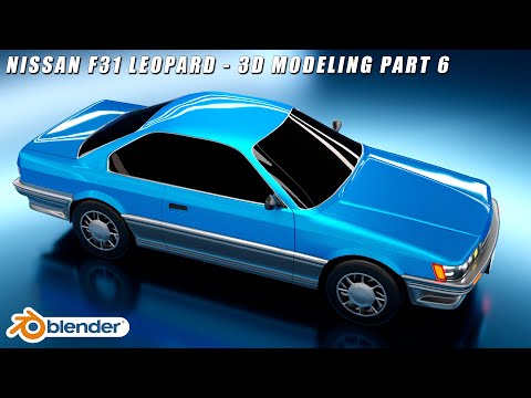 Easy Nissan F31 Leopard Car Modeling Tutorial in Blender 2.8 - Part 6