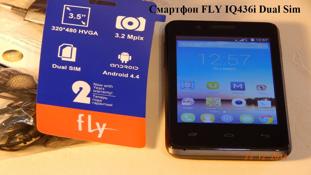 Смартфон Fly IQ436i ERA Nano 9 (2Sim 4Gb) Black