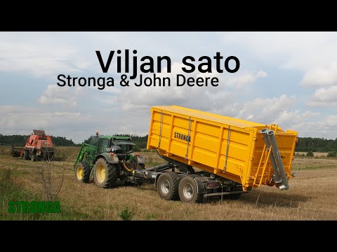 Stronga HookLoada HL180 maatalous-traileri moderni viljasadosta