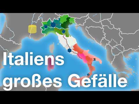 Italy's north-south divide in maps