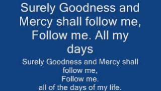 surely goodness and mercy lyrics, israel houghton