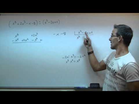 Division de polinomios SECUNDARIA (3ºESO) matematicas