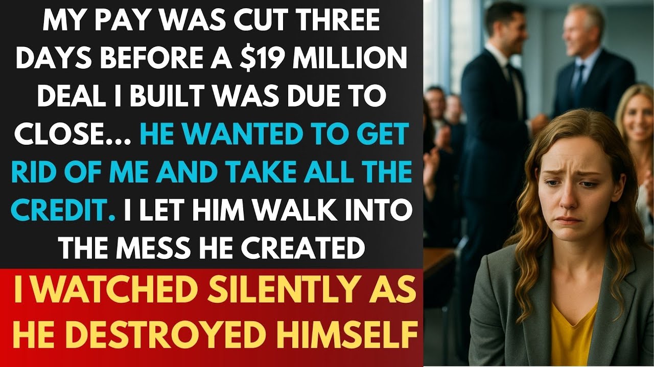 Got A Pay Cut Before Signing A Big Contract My Boss Didn't Know That Only I Could Sign That Contract