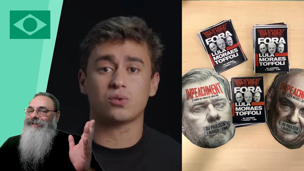 NIKOLAS convoca MANIFESTAÇÃO "FORA LULA, TOFFOLI e MORAES" para dia 1o de MARÇO em TODO o BRASIL