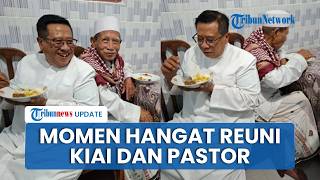 Wujud Nyata Toleransi, Romo Fadjar Peluk Erat Kiai Suyuti saat Reuni di Ponpes Banyuwangi