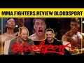 MMA FIGHTERS REACT TO BLOODSPORT FIGHT SCENES! #7 WAS FRANK DUX A FRAUD!