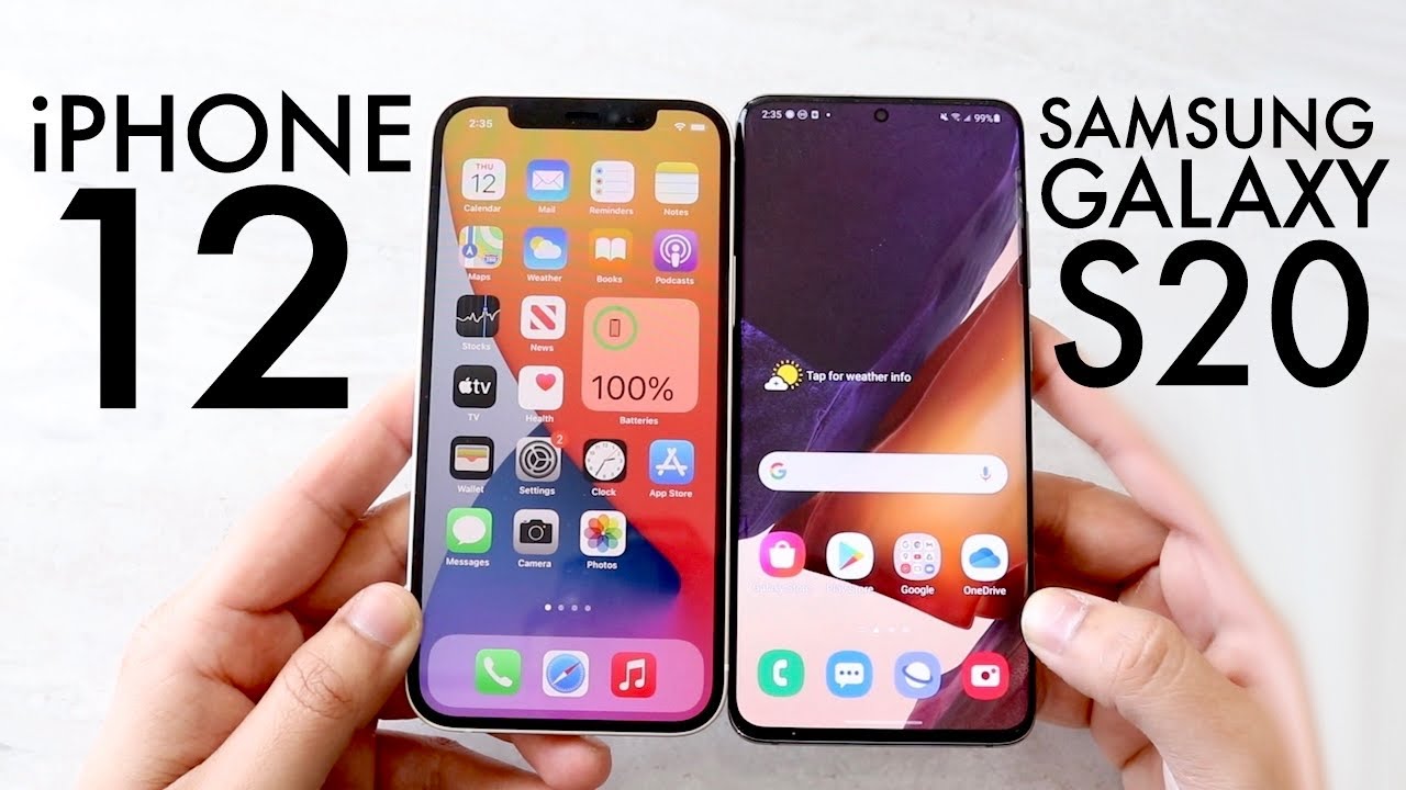 iPhone 12 Vs Samsung Galaxy S20! (Comparison) (Review)
