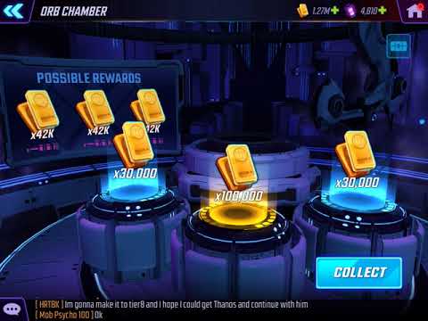 Rolling for the gold! Over 8000 power cores! Marvel Strike Force