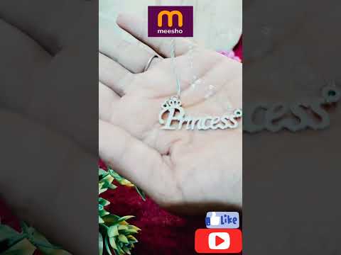 Golden steel princess locket