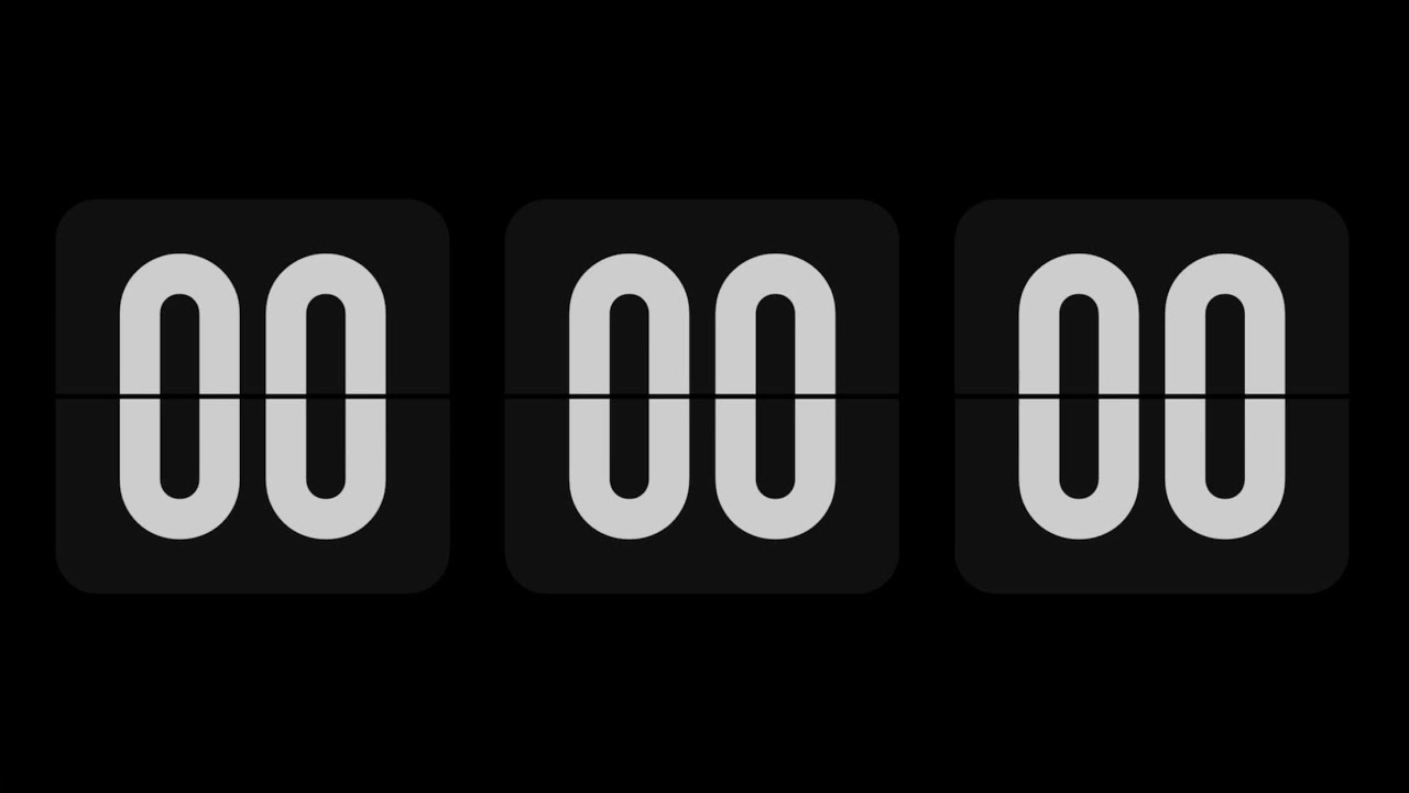 Countdown to Midnight | Flip clock | Silent Timer