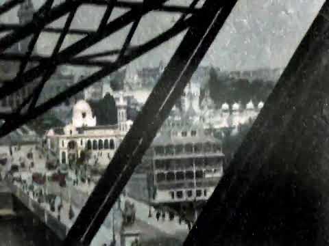 🗼 1900 Eiffel Tower Elevator Ride - A Journey to the Top in Color! 🌟