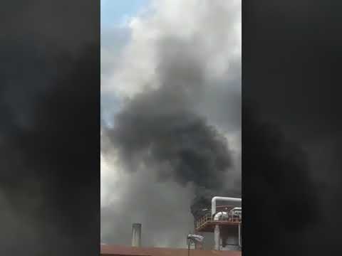 Hubo un incendio en la destilería